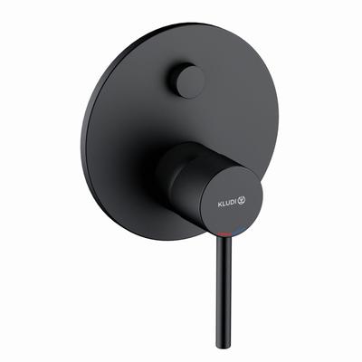 Kludi BOZZ Unterputz-Wannenarmatur Push m. Funktionseinheit eigens.,mattschwarz, 387633976 387633976 Image