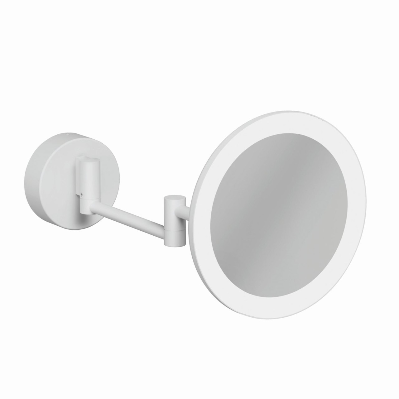 Kludi VELA R LED-Kosmetikspiegel mit Wandhalterung mattweiß, 5899553W 5899553W Image