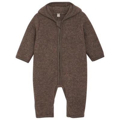 Huttelihut - Baby's Pram Suit Wool Fleece - Overall Gr 68 braun Image