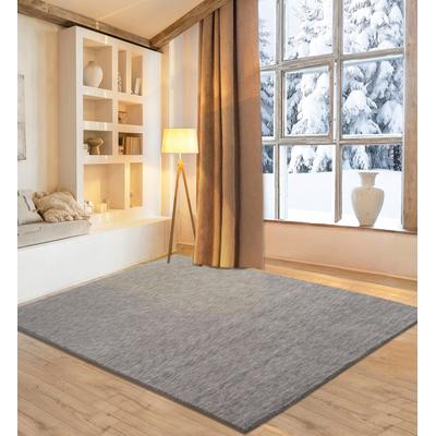 Wollteppich MY HOME "Karchau", grau, B:90cm H:13mm L:160cm, Schurwolle, Teppiche, Handweb Teppich, meliert, reine Wolle, handgewebt, brilliante Farben Image