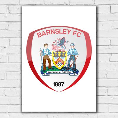 Wappendruck von Barnsley – ungerahmt A3 Image