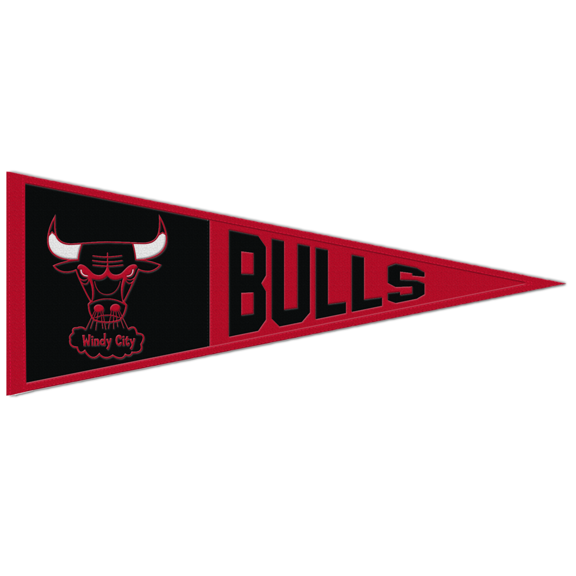 Retro-Wimpel aus Wolle der Chicago Bulls, 13 x 32 Image