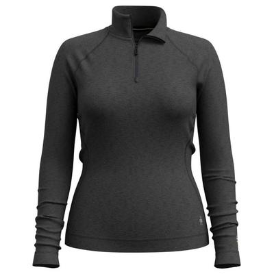 Smartwool - Women's Classic Thermal Merino BL 1/4 Zip Boxed - Merinounterwäsche Gr M schwarz/grau Image