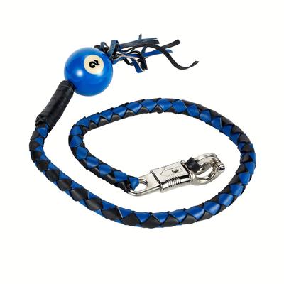 TEMU Long Motorcycle Get Back Whip With The Number 2 And Biker Whips Handlebar Accessories 107for Motorbike, Black And Blue, 42inch/107cm