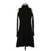 American Eagle Outfitters Casual Dress - Sweater Dress Cold Shoulder Long Sleeve: Black Dresses - Women's Size Small