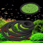 Anneaux de blocage d'herbe flottants pour Aquarium, 5 pièces, anneaux d'alimentation pour poissons,