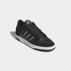Sneaker ADIDAS SPORTSWEAR "RAPID COURT LOW", Gr. 47, schwarz (core schwarz, carbon, cloud weiß), Leder, Synthetik, sportlich, Schuhe