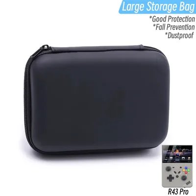 Große kapazität schwarz fall für r43 pro spiel konsole gute schutz abdeckung handtasche R43-Pro Image