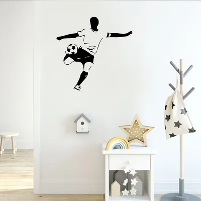 Fußballspieler PVC Wanda uf kleber Wand kunst Tapete für Wohnzimmer Kinderzimmer Aufkleber Wandbild Image