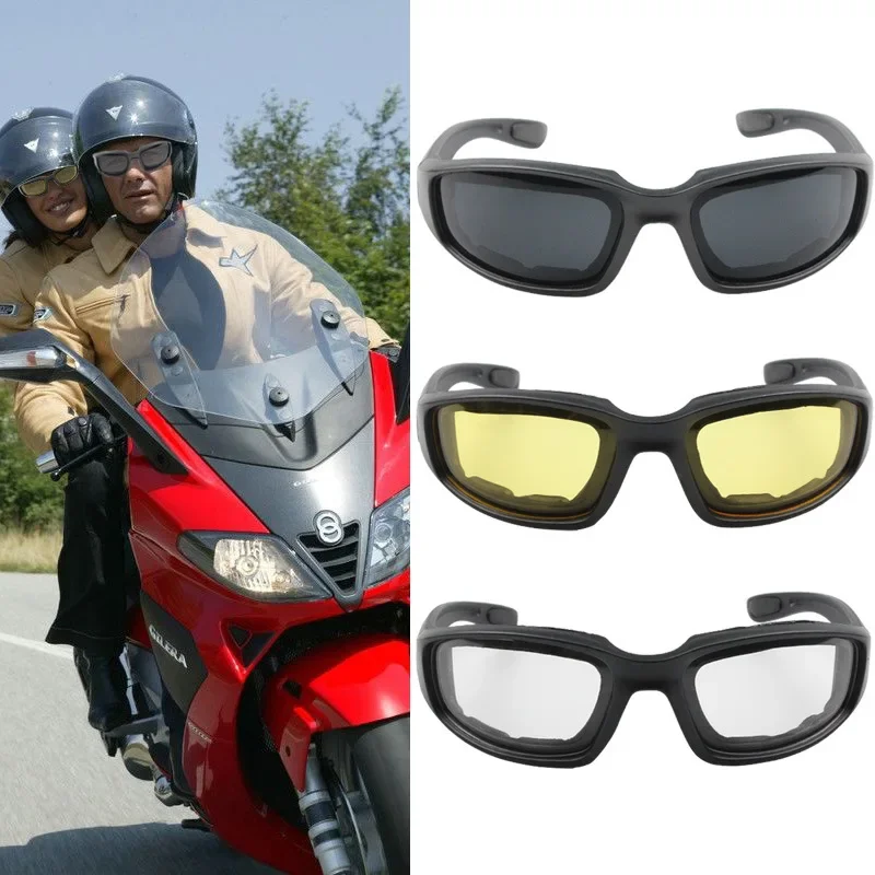 Universal Motorrad Brille Fahrrad Motorrad Winddicht Brille Männer Frauen Sonnenbrille Anti-Fog UV400 Staub-proof Gläser Image