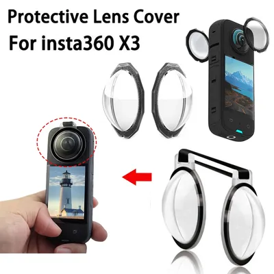 Sticky Lens Guards Dual-Lens Protector Anti-Scratch-Objektiv abdeckung für insta360 x3 Action-Kamera-Zubehör