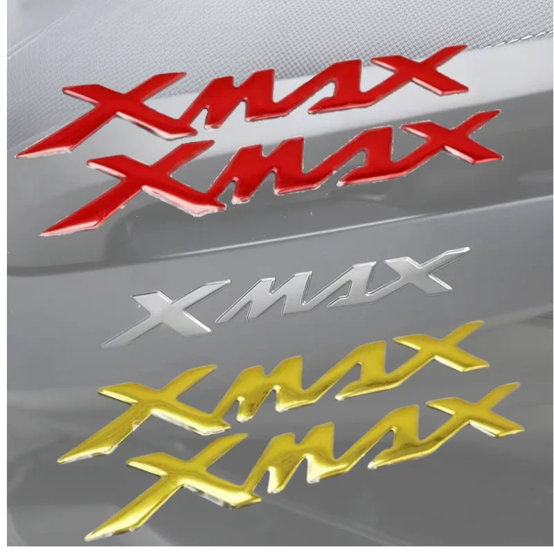 Für Yamaha X-MAX XMAX 125 250 300 400 Seite 3D Aufkleber Emblem Kotflügel Öl Kraftstoff Tank Logo Abzeichen Aufkleber Motorrad Zubehör Image