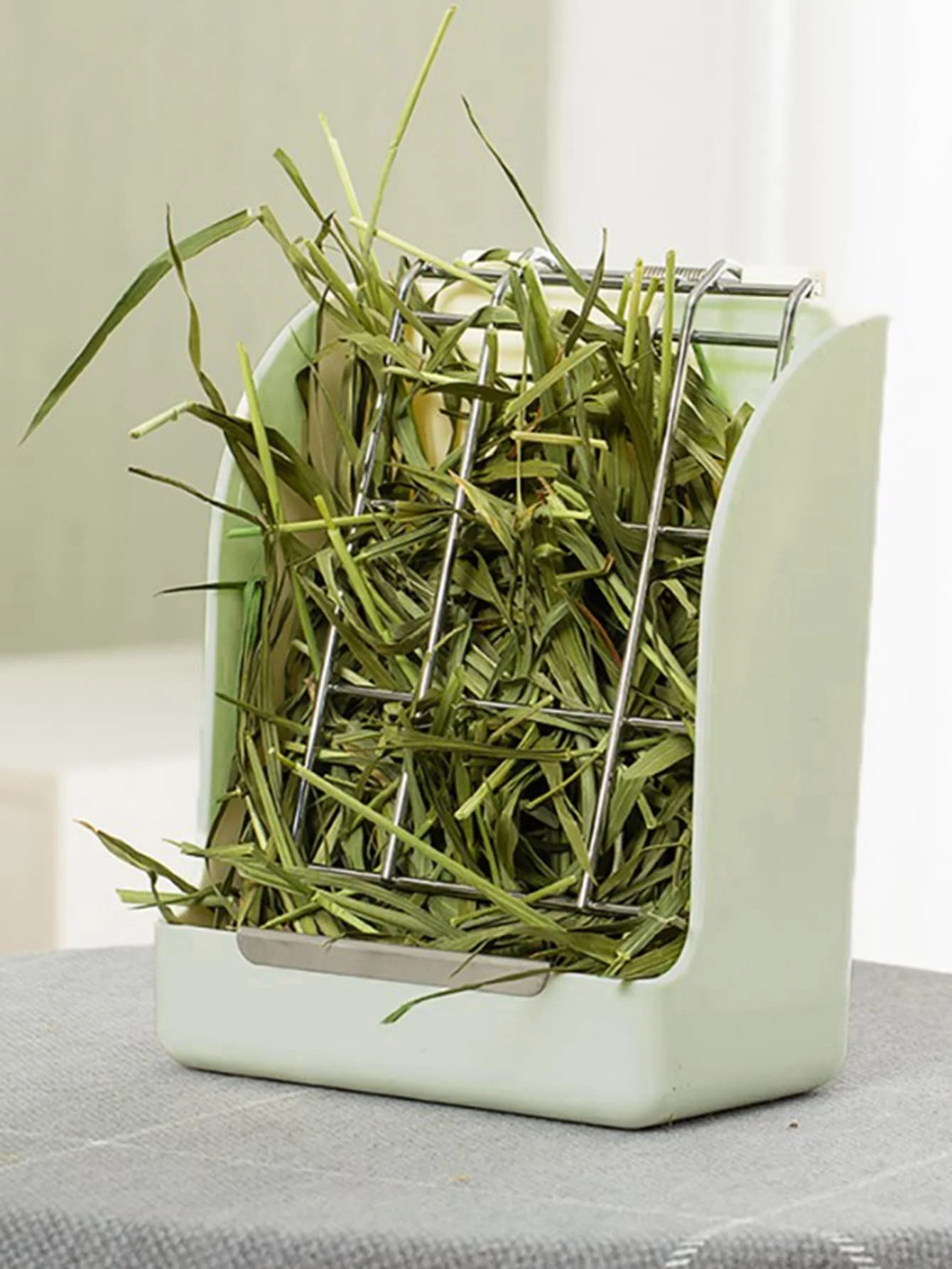 1pc-Kaninchen Käfig Zubehör Lebensmittel Stroh Regale Pet Kaninchen Liefert Fütterung Schüssel Image