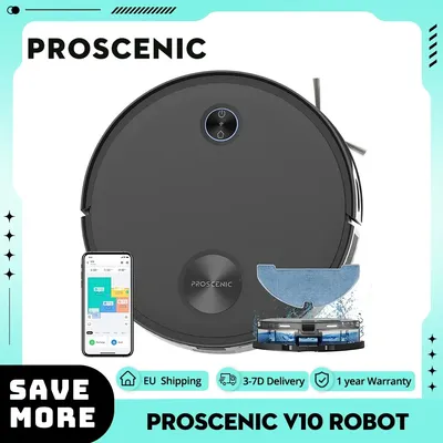 Proscenic v10 Roboter Staubsauger 3 in 1 staub saugen Kehren und Wischen 3000pa vibrierendes Wisch