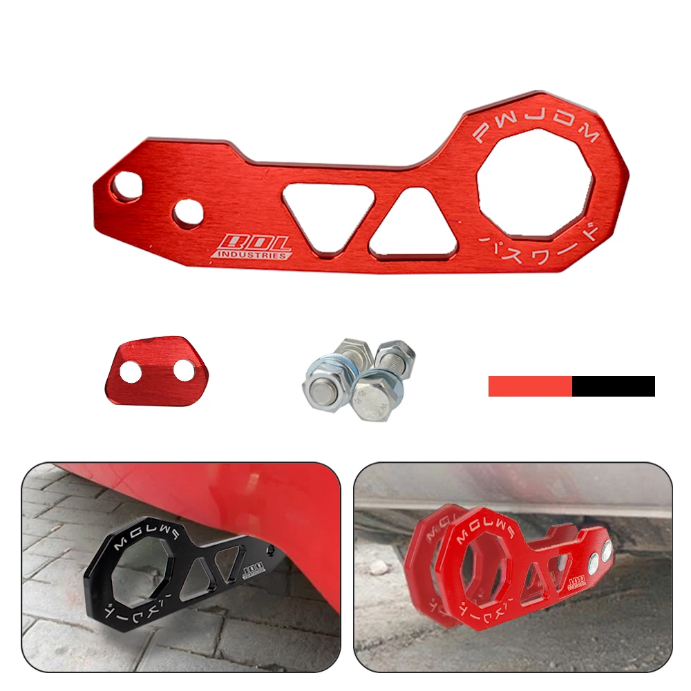 AK-8108 schlepp werkzeuge für jdm rhombic schleppstange auto front anhänger haken aluminium legierung universal Image