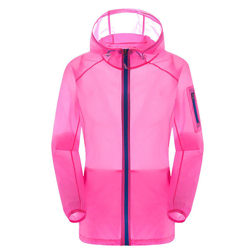 Men's Hiking Jacket Summer Spring Outdoor Sun Protection Breathable Lightweight Jacket Windbreaker Jacket Traveling Black White Pink Royal Blue Blue