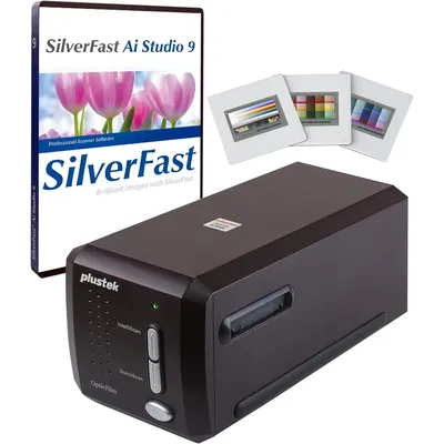 OpticFilm 8300i Ai Film Scanner - Converts 35mm Film & Slide into Digital, Bundle SilverFast Ai