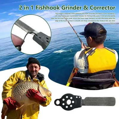 Hook Sharpener Fishing Accessory Corrector Fishhook Sharpening File Practical Portable Fishing