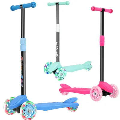 The front of the children's scooter can tilt and turn, providing a safer and more comfortable grip