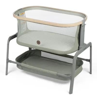 Iora Bassinet Classic Green,Portable Baby Bassinet,Infant Bedside Sleeper Crib, Height