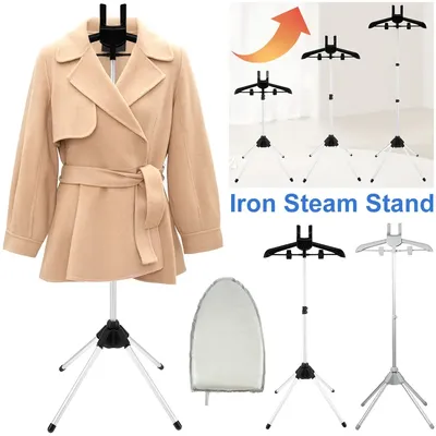 Iron Steam Stand Set with Hand-held Ironing Board Handheld Garment Steamer Rack High Adjustable