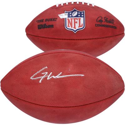 Garrett Wilson New York Jets Autogramm Wilson Duke Vollfarb-Logo Profi-Football Image