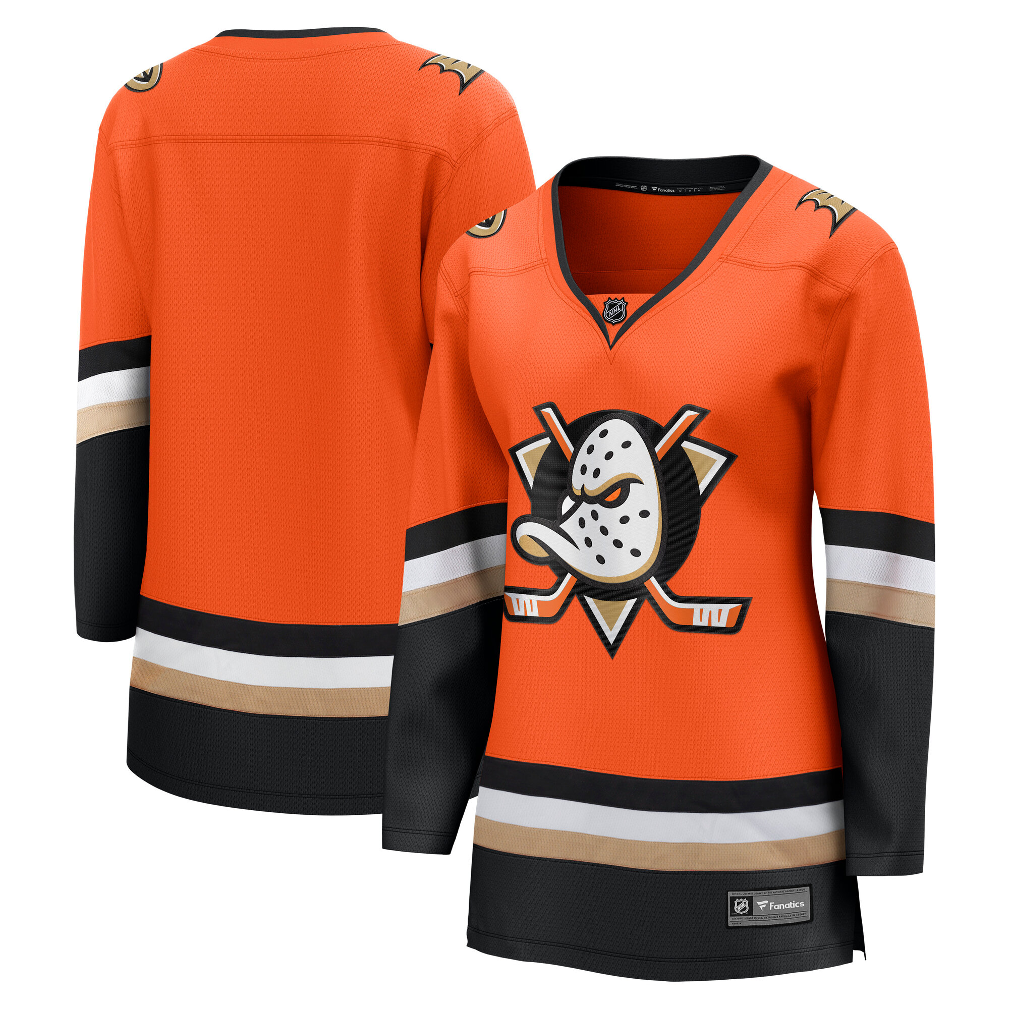 Anaheim Ducks Breakaway Fanatics Orange Heimtrikot für Damen Image