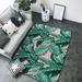 palm leaves_J Area Rugs for Living Room Bedroom 5x7 Soft Throw Washable Rug Non-Slip Carpet Indoor Floor Rug Bedroom Decor Aesthetic