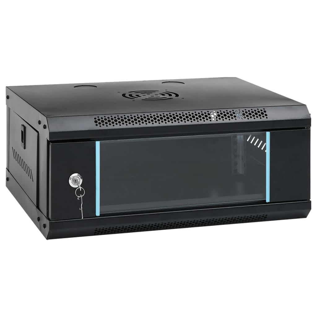 vidaXL Network Cabinet Wall Mounted Network Server Cabinet with Door IP20