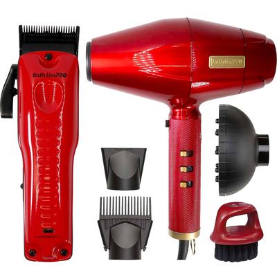 BaByliss Pro Limided Edition LO-PRO FX Cordless Clipper (Van Da' Goat) + BaByliss Pro Influencer Collection Dryer + Neck Brush