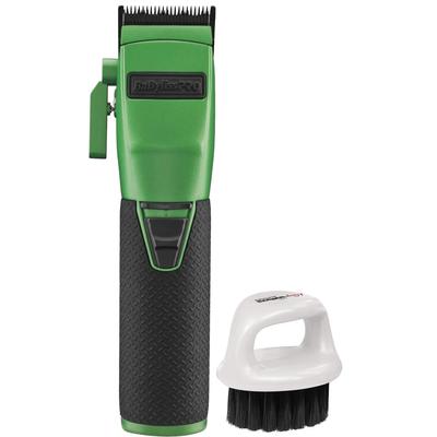 BaByliss Pro FX870 GI BOOST+ Influencer Collection Patty Cuts Cordless Clipper Green + Knuckle Neck Brush White