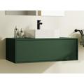 Mobile sotto lavabo sospeso Verde opaco 94 cm - TEANA II