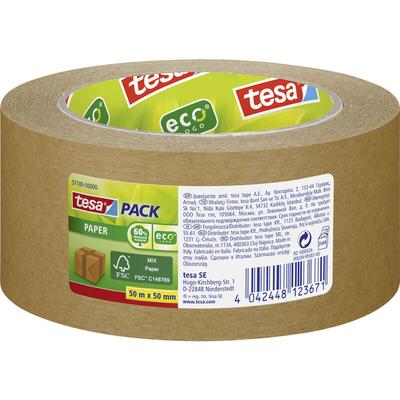 Tesa - paper 57180-00000-02 Packband pack® ecoLogo® Braun (l x b) 50 m x 50 mm 1 St.