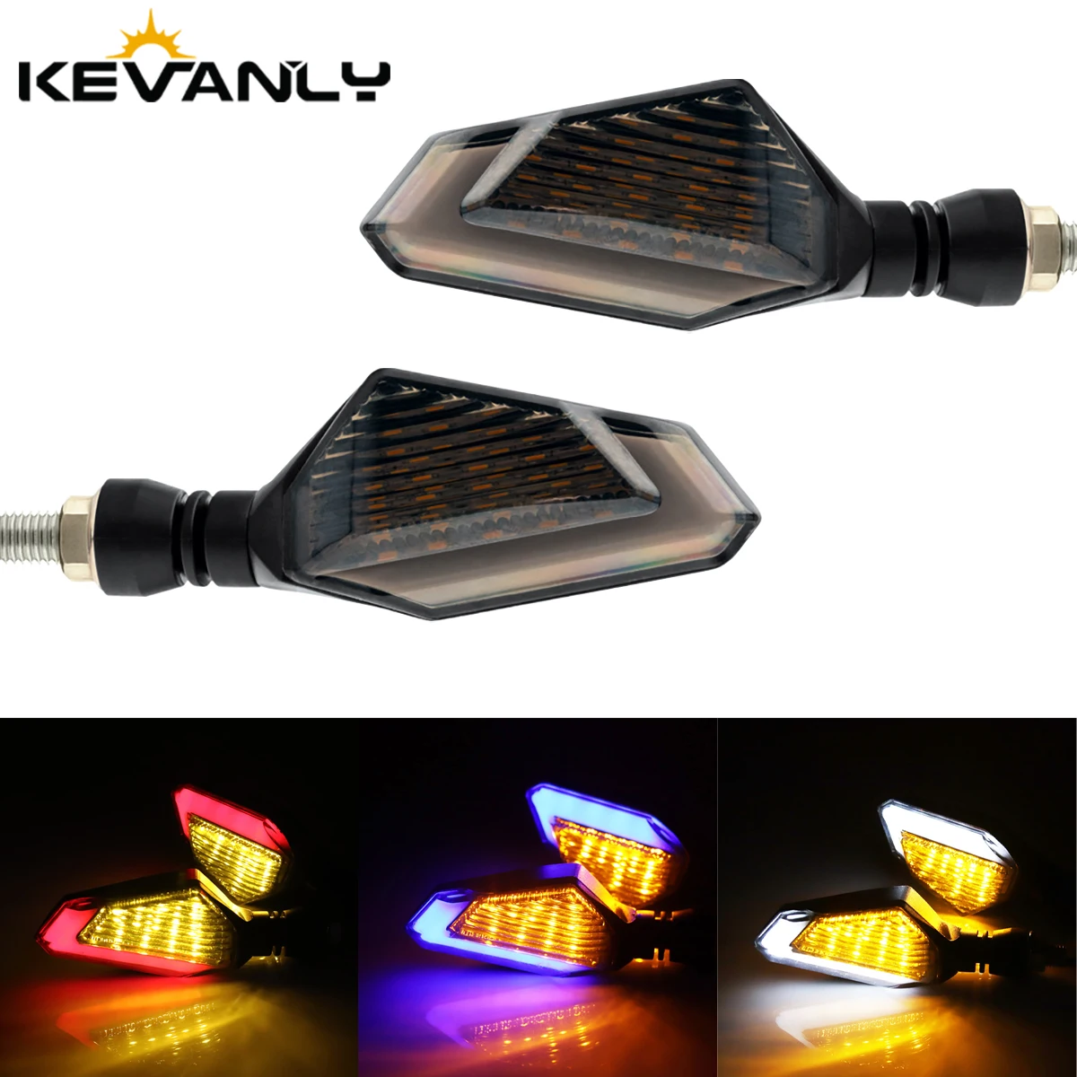 Indicatori di direzione universali per moto Indicatori di direzione ambra Indicatori di direzione per moto super luminosi Lampeggiatori Segnale Fanale posteriore Accessori per scooter