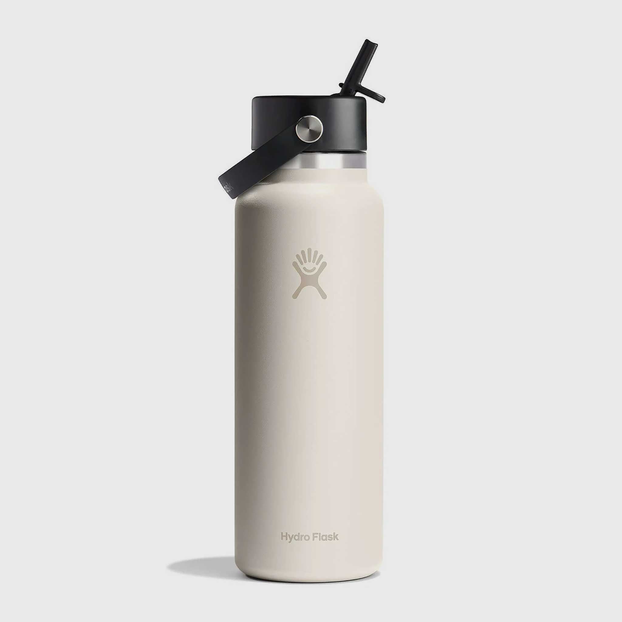 Hydro Flask 40oz Wide Flex Straw Cap Bottle Water Bottles and Drinkware Ivory