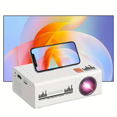 Projector, 30ANSI Lumens Basic Model, Native 240P Support Decoding 1080P Video Playback, Mini Home