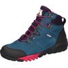 Trekkingschuh WALDLÄUFER "H-AMIATA", Damen, Gr. 7,5 (41), blau (blau kombiniert), Nubukleder, Gummi, Textil, kontrastfarbene Details, sportlich, Schuhe, Outdoorboots, Schnürboots, TEX-Membran, Bequemweite H (=sehr weit)