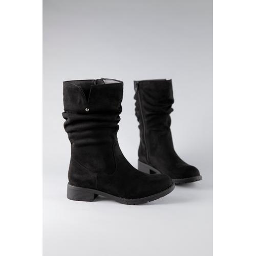 Stiefel ANISTON SHOES Gr. 36, Normalschaft, schwarz Damen Schuhe Stiefelette mit slouchy Schaft - NEUE KOLLEKTION