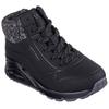 Sneaker SKECHERS "Uno Gen1 - Darling Daze", Kinder, Gr. 34, schwarz, Lederimitat, Textil, sportlich, Schuhe, Schnürboots, Winterstiefel, High Top Sneaker mit Warmfutter