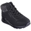 Sneaker SKECHERS "Uno Gen1 - Darling Daze", Kinder, Gr. 39, schwarz, Lederimitat, Textil, sportlich, Schuhe, Schnürboots, Winterstiefel, High Top Sneaker mit Warmfutter