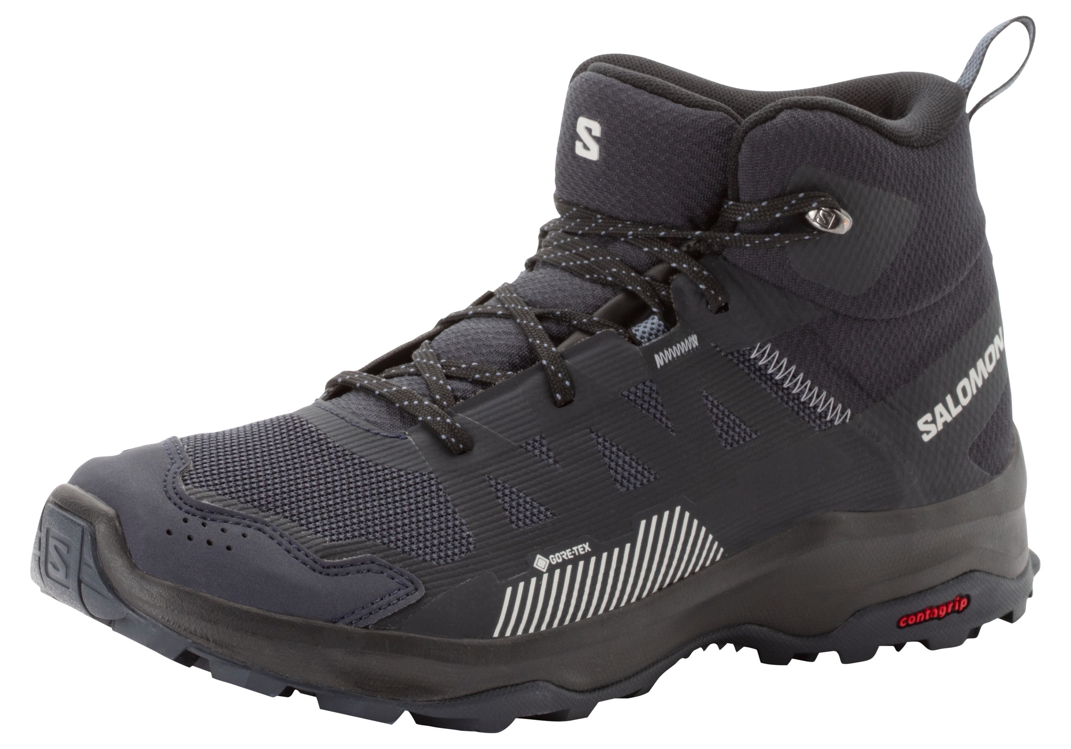 Wanderschuh SALOMON "ARDENT MID GORE-TEX", Herren, Gr. 45, blau (blau nights), Schuhe Wanderschuh, wasserdicht