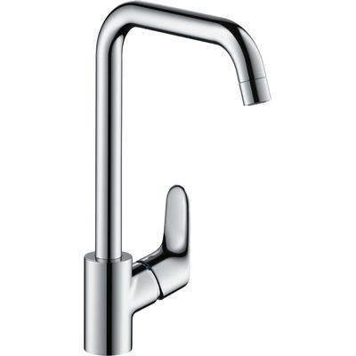 Küchenarmatur HANSGROHE "Focus M41", silber (chrom), H:338cm T:24,2cm, Armaturen, 260 1 Strahlart