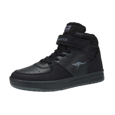 Sneaker KANGAROOS "K-CP Bound Mid EV", Gr. 32, schwarz (jet schwarz, steel grau), Textil, Synthetik, sportlich, Schuhe, wasserabweisend, wärmendes Innenfutter Image