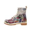 Schnürboots DOGO "Boots The Unknown Land Damen Boots / Female", Damen, Gr. 39, Normalschaft, grau, Lederimitat, Schuhe, Vegan