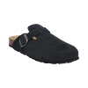 Hausschuh CMP "NAVARRO WMN SLIPPERS", Damen, Gr. 39, schwarz (nero), Leder, sportlich, Schuhe