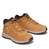 Schnürboots TIMBERLAND "SPRINT TREKKERMID BUNGEE SNEAKER", Gr. 37, gelb (wheat), Leder, Textil, sportlich, Schuhe, Winterstiefel, Schnürstiefel, Winterschuhe