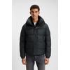 Steppjacke BOSS ORANGE "Omaris", Herren, Gr. 52, schwarz (schwarz001), Web, Obermaterial: 100% Polyester, unifarben, casual, regular fit, Langarm runder Abschluss mit Druckknöpfen, Jacken, mit Reißverschlusstaschen