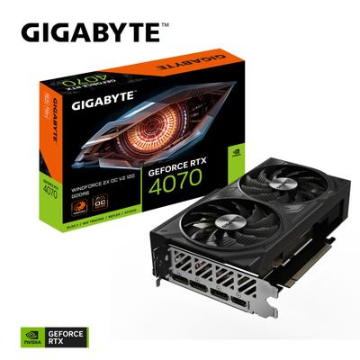 GIGABYTE Grafikkarte "GeForce RTX 4070 WINDFORCE 2X OC V2 12G - 12GB GDDR6, 192b" Grafikkarten eh13