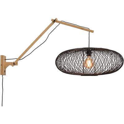 GOOD & MOJO Wandleuchte "Cango", schwarz, Ø 60cm H: 70cm, Lampen Image