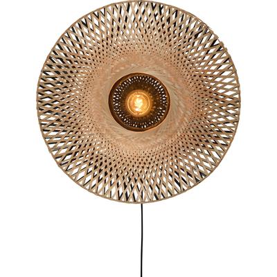 GOOD & MOJO Wandleuchte "Kalimantan", beige (natur), Ø 60cm H: 60cm, Lampen Image